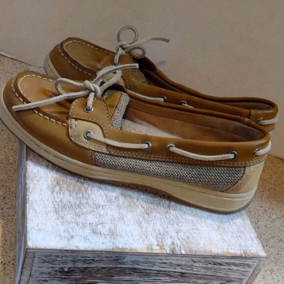 👍 Sperry Boat Shoes Size 8.5. A6 - Picture 1 of 8
